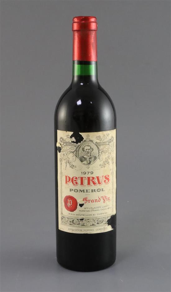 A bottle of 1979 Petrus Pomerol Grand Vin
